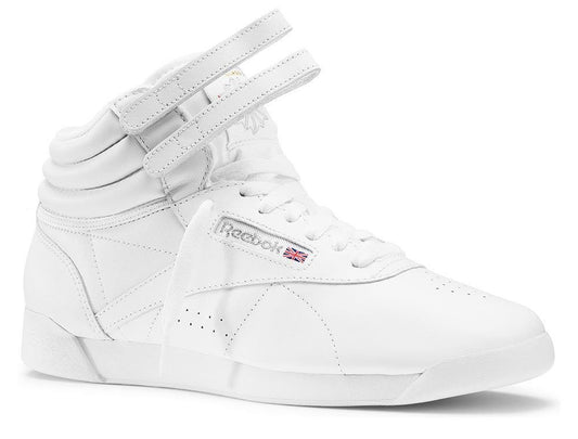 Αθλητικά παπούτσια υψηλό γυναικείο Reebok Freestyle Γεια σου δερμάτινα αθλητικά παπούτσια λευκό (2431/10000103)