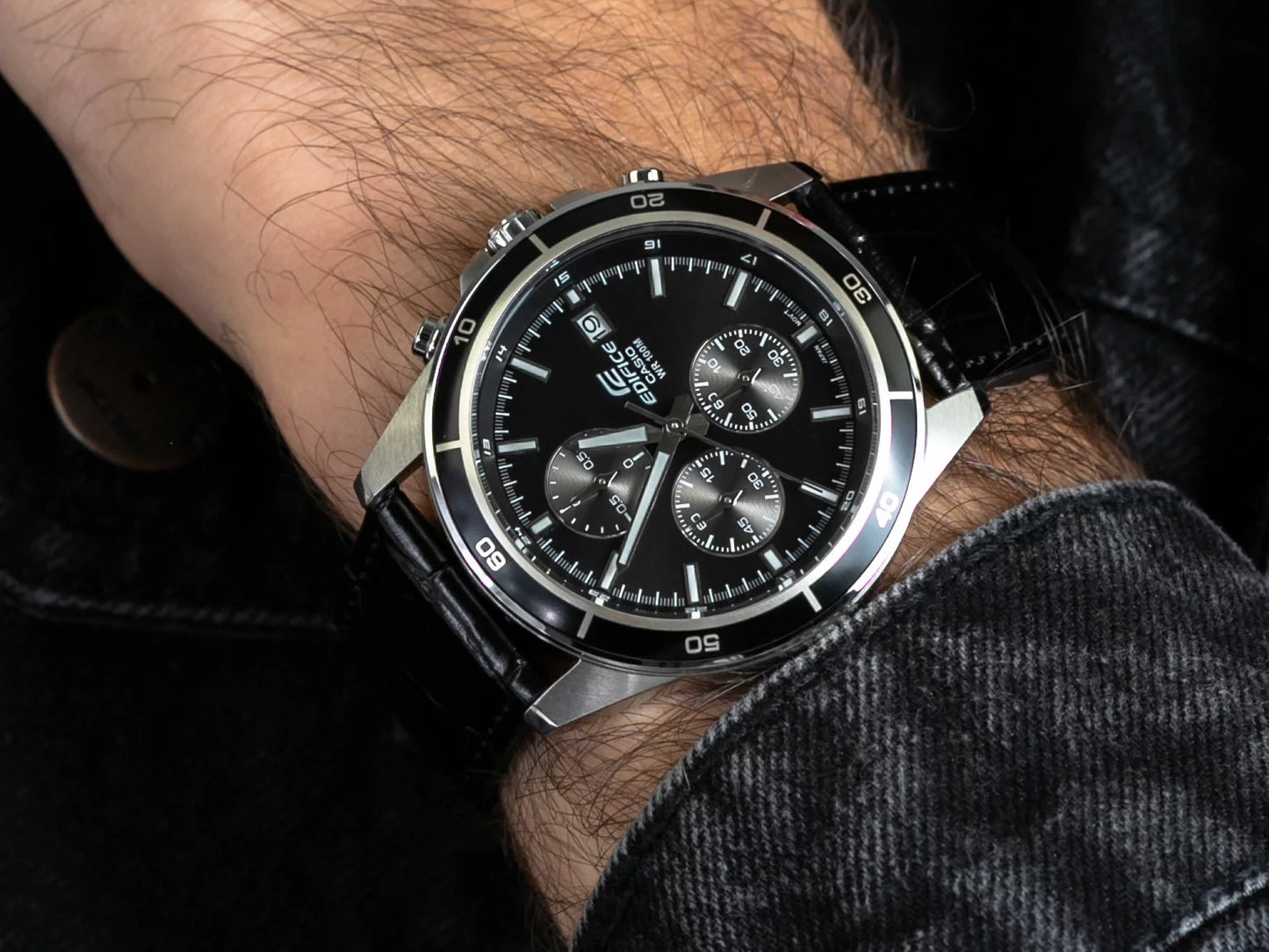 CASIO EDIFICE Chronograph EFR-526L-1AV ΑΝΔΡΙΚΟ ΡΟΛΟΙ + ΚΟΥΤΙ