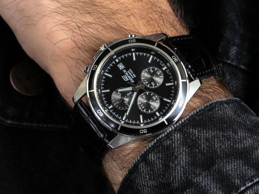 CASIO EDIFICE Chronograph EFR-526L-1AV ΑΝΔΡΙΚΟ ΡΟΛΟΙ + ΚΟΥΤΙ