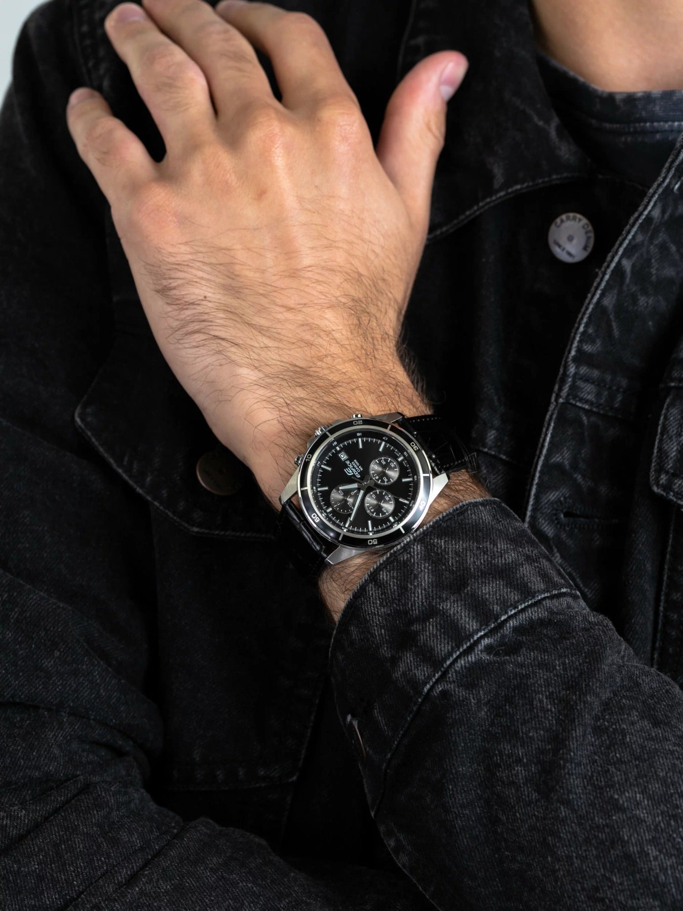 CASIO EDIFICE Chronograph EFR-526L-1AV ΑΝΔΡΙΚΟ ΡΟΛΟΙ + ΚΟΥΤΙ