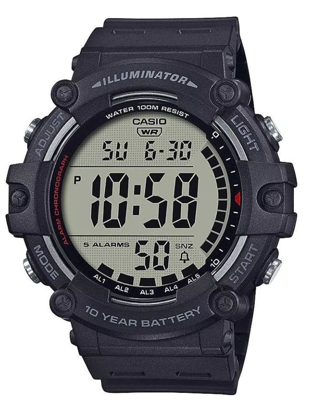 CASIO SPORT ILLUMINATOR AE-1500WH-1A ΑΝΔΡΙΚΟ ΡΟΛΟΙ + ΚΟΥΤΙ