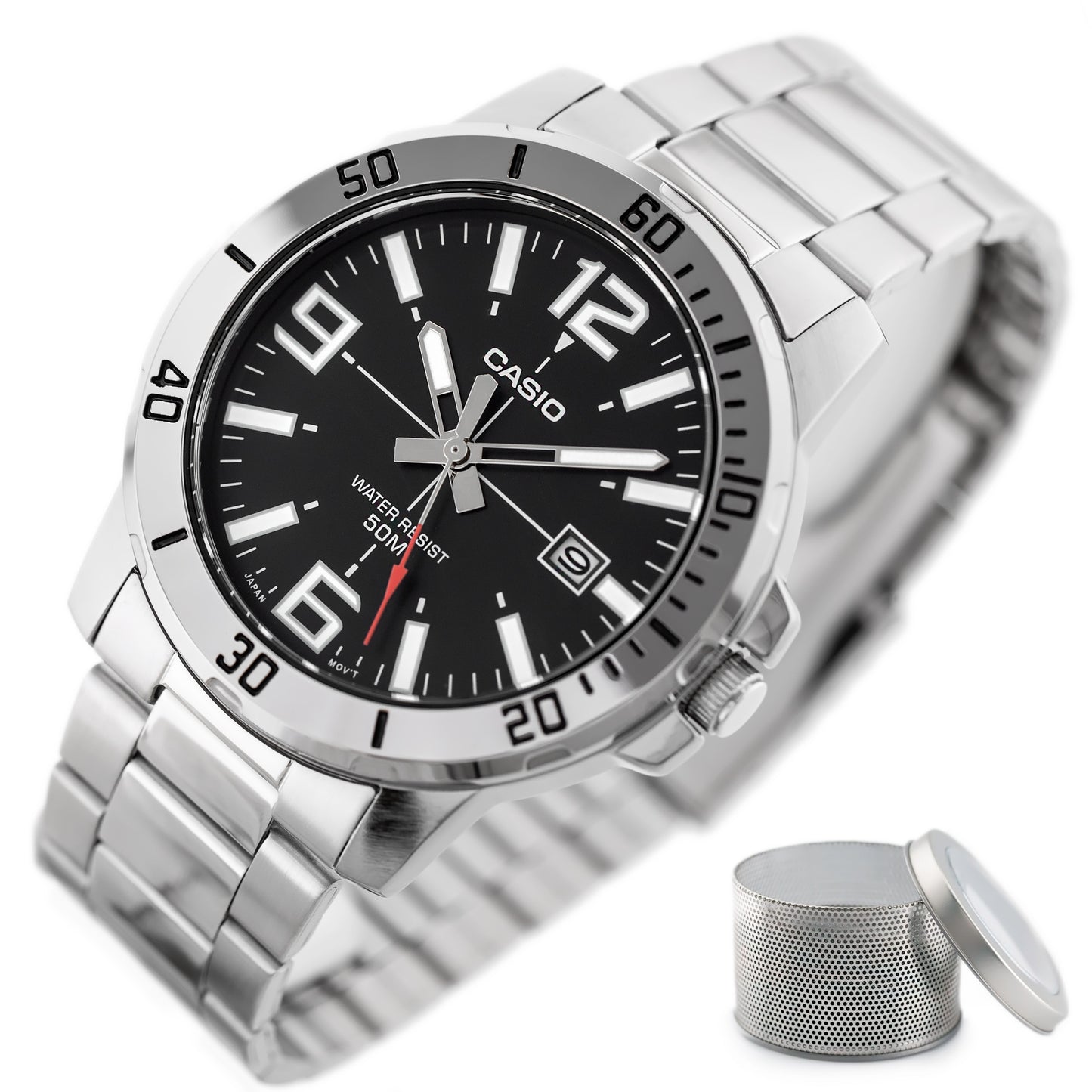 ΑΝΔΡΙΚΟ ΡΟΛΟΙ CASIO MTP-VD01D-1BV + ΚΟΥΤΙ