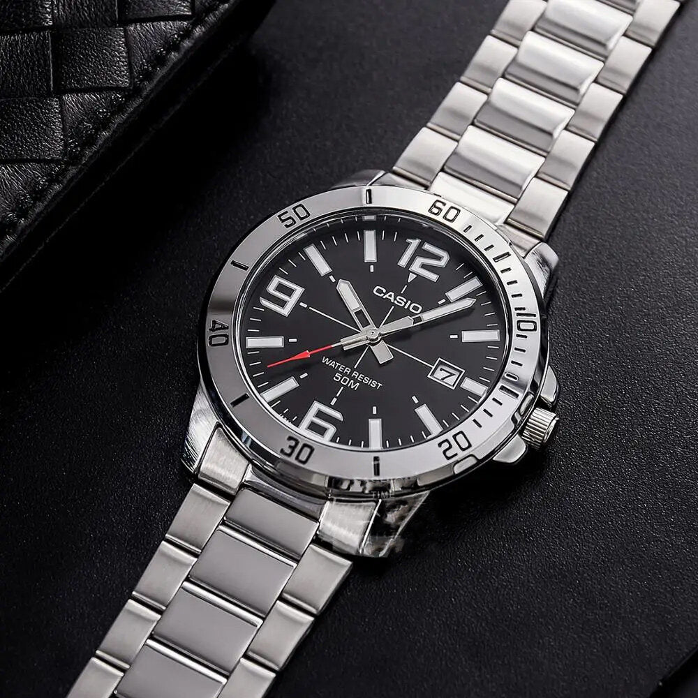 ΑΝΔΡΙΚΟ ΡΟΛΟΙ CASIO MTP-VD01D-1BV + ΚΟΥΤΙ