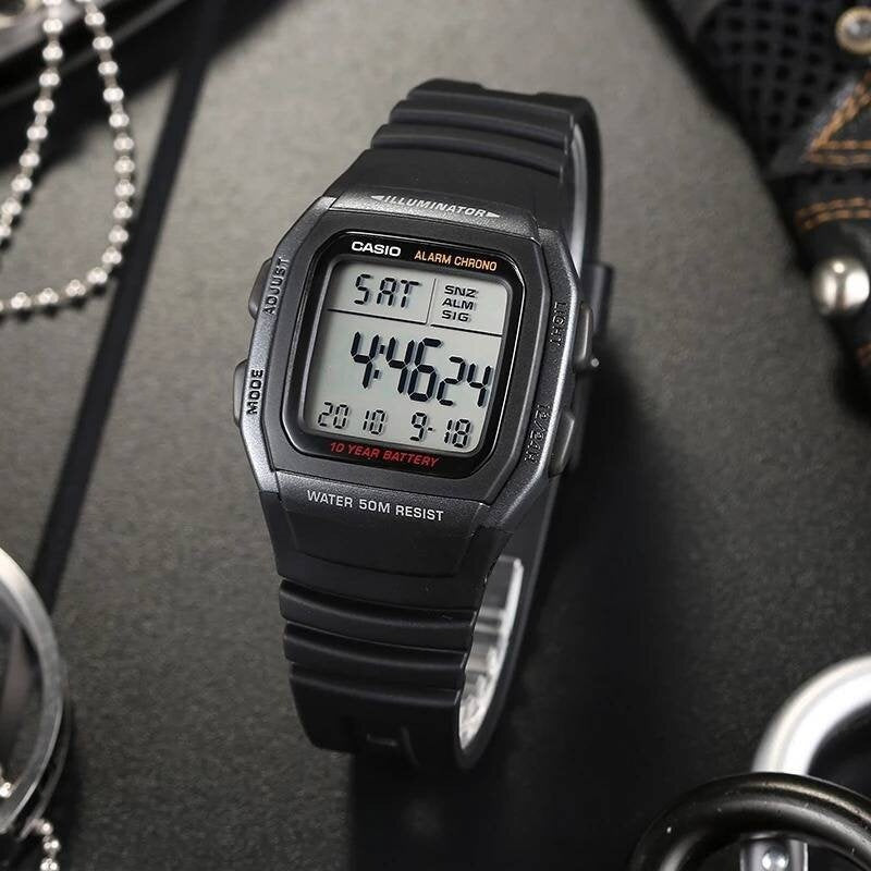 ΑΝΔΡΙΚΟ ΡΟΛΟΙ CASIO W-96H-1B + ΚΟΥΤΙ