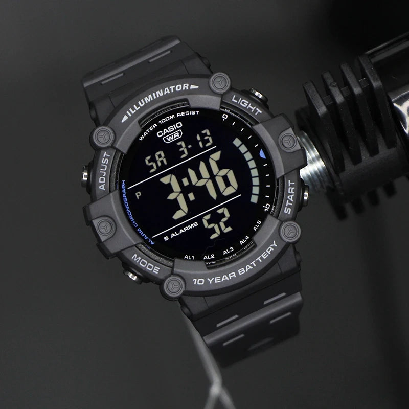 CASIO SPORT ILLUMINATOR AE-1500WH-8B ΑΝΔΡΙΚΟ ΡΟΛΟΙ + ΚΟΥΤΙ