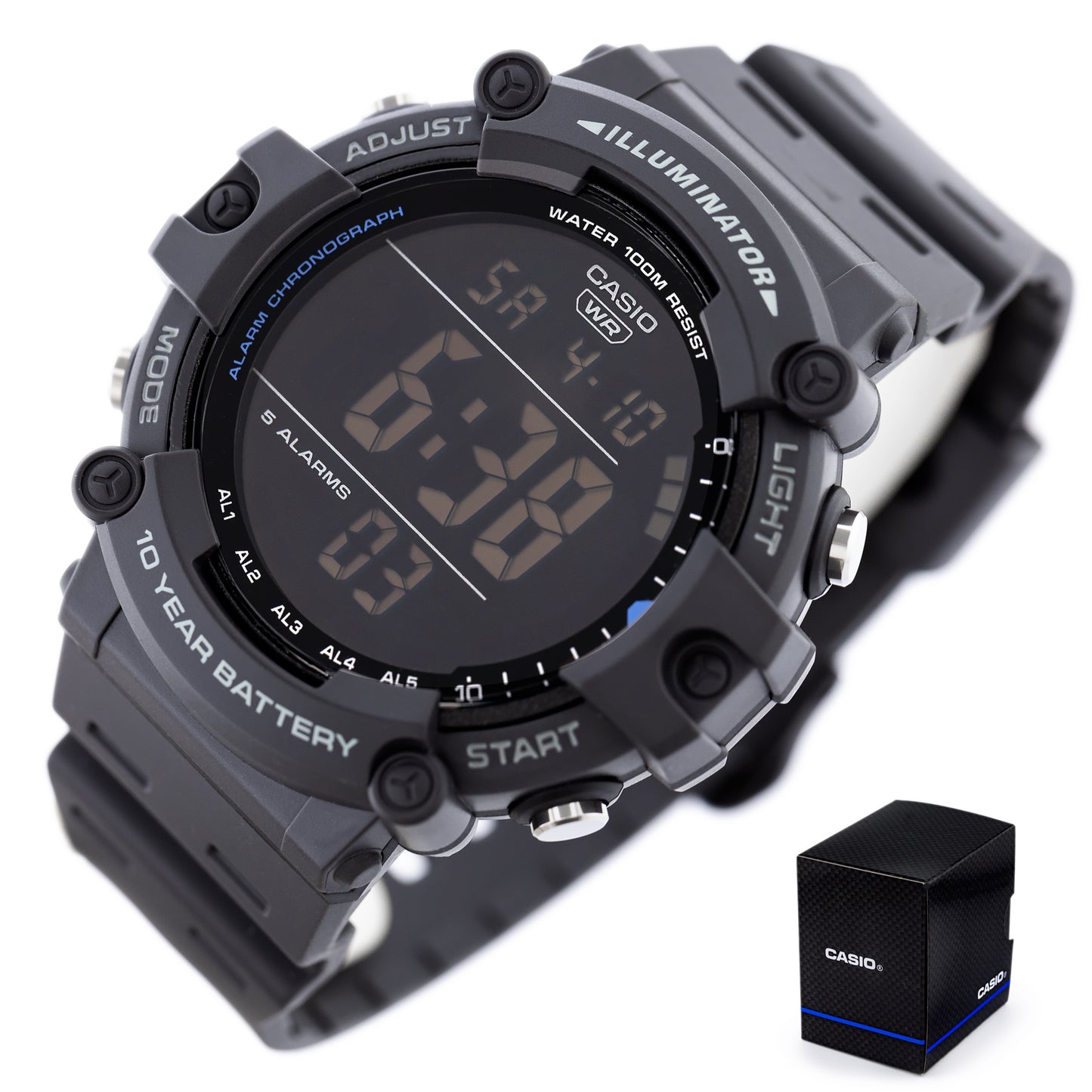 CASIO SPORT ILLUMINATOR AE-1500WH-8B ΑΝΔΡΙΚΟ ΡΟΛΟΙ + ΚΟΥΤΙ
