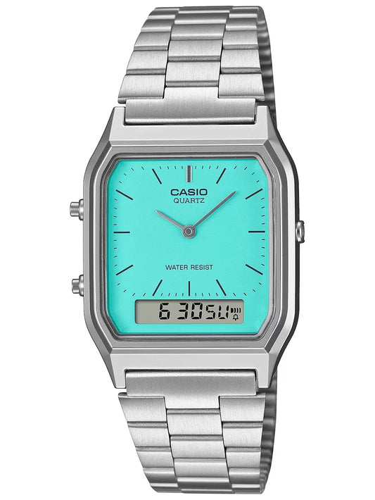 ΓΥΝΑΙΚΕΙΟ ΡΟΛΟΙ CASIO Vintage Maxi AQ-230A-2A2MQYES + BOX
