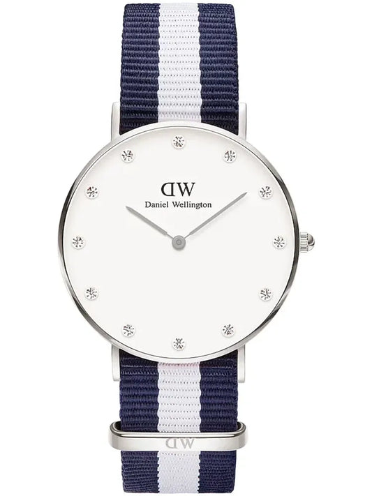 ΓΥΝΑΙΚΕΙΟ ΡΟΛΟΙ DANIEL WELLINGTON Glasgow Ασημί DW00100082 + ΚΟΥΤΙ