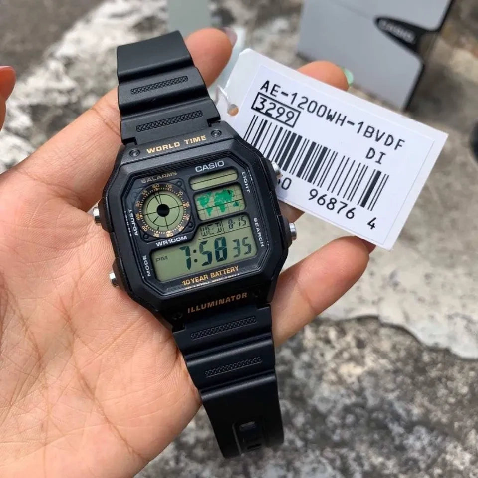 CASIO Sports AE-1200WH-1B ΑΝΔΡΙΚΟ ΡΟΛΟΙ + ΚΟΥΤΙ (zd146c)