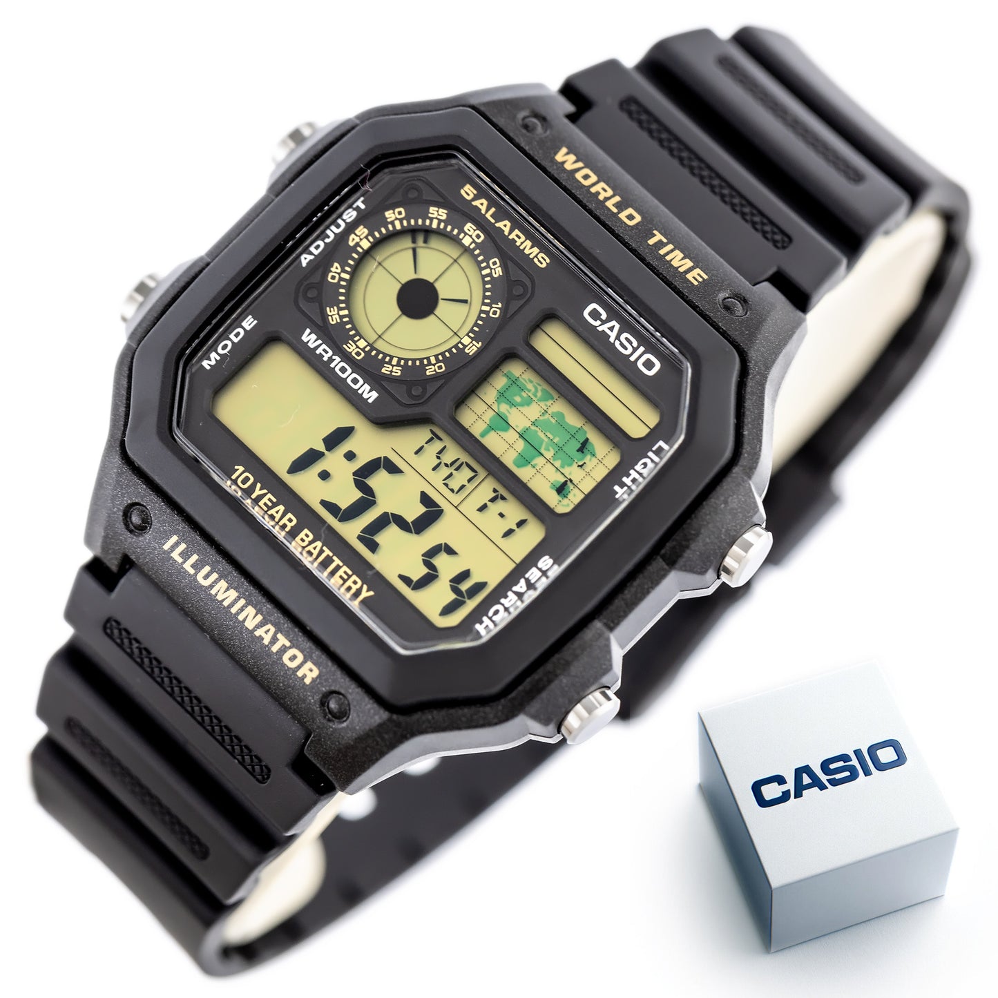 CASIO Sports AE-1200WH-1B ΑΝΔΡΙΚΟ ΡΟΛΟΙ + ΚΟΥΤΙ (zd146c)