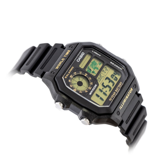 CASIO Sports AE-1200WH-1B ΑΝΔΡΙΚΟ ΡΟΛΟΙ + ΚΟΥΤΙ (zd146c)