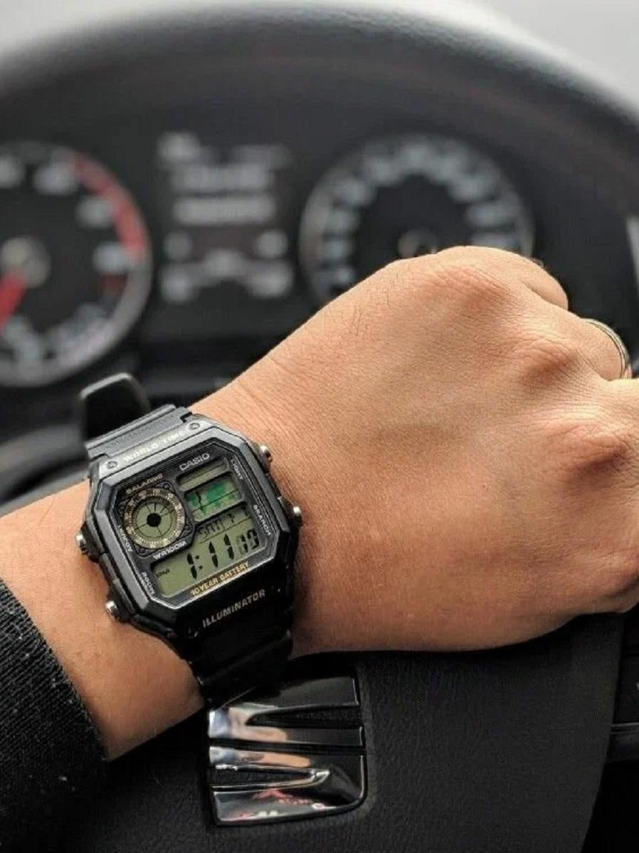 CASIO Sports AE-1200WH-1B ΑΝΔΡΙΚΟ ΡΟΛΟΙ + ΚΟΥΤΙ (zd146c)
