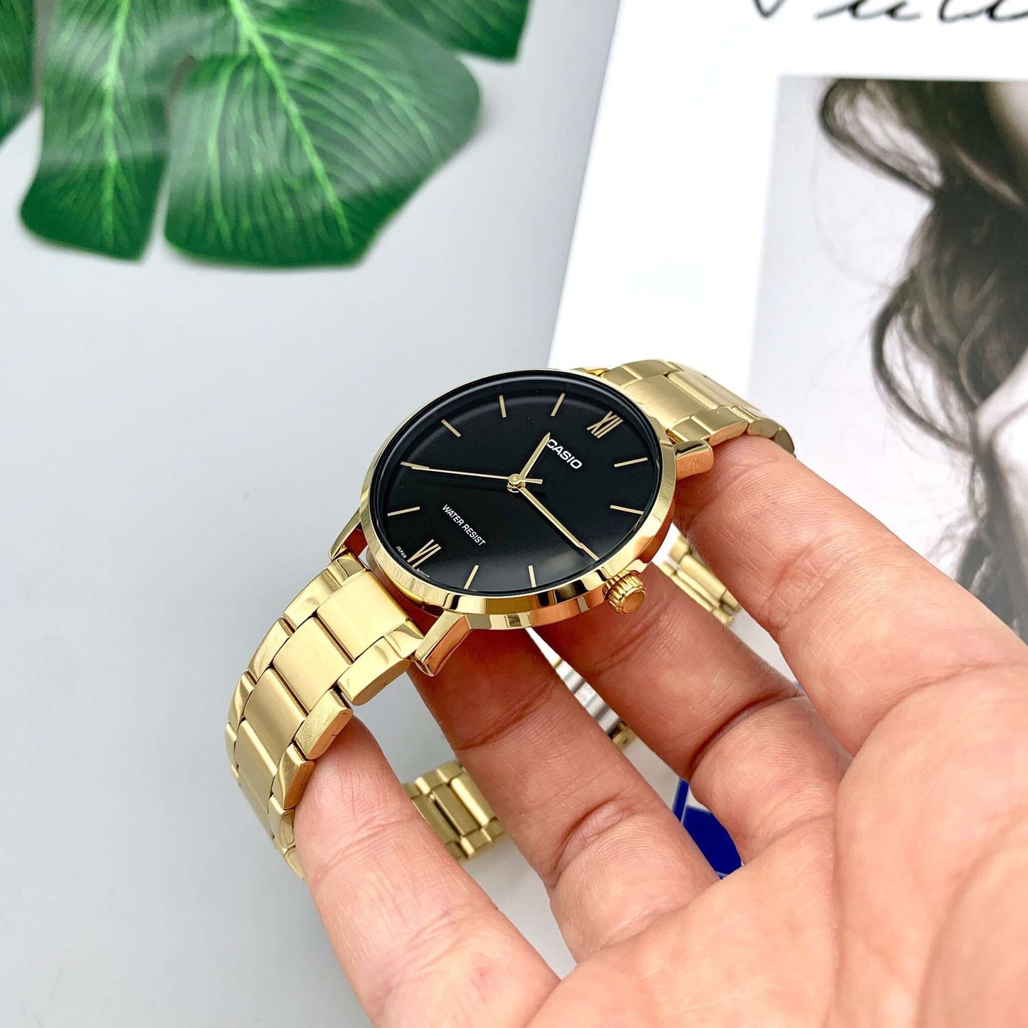 ΓΥΝΑΙΚΕΙΟ ΡΟΛΟΙ CASIO LTP-VT01G-1B (zd613d) + BOX