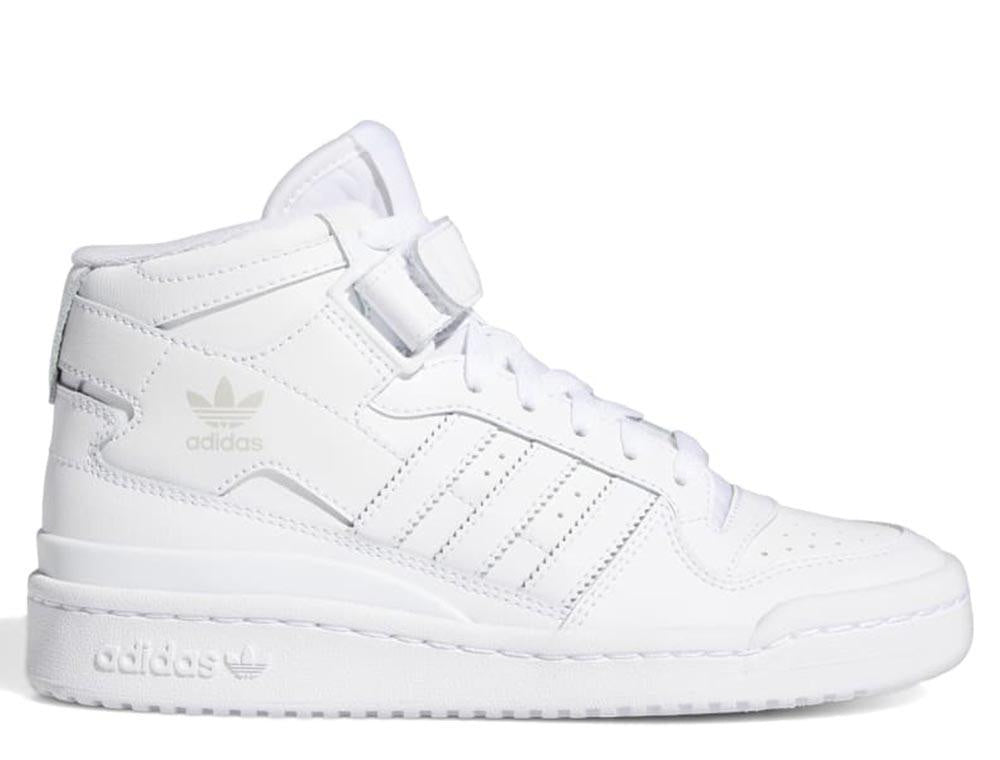 Sneakers νεανική adidas FORUM MID Παιδικά αθλητικά παπούτσια ψηλά καθημερινά λευκά (FZ2086)
