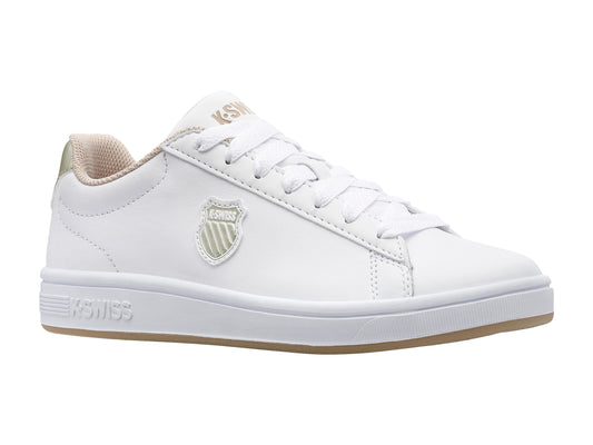 Αθλητικά υποδήματα λευκά K-Swiss ΔΙΚΑΣΤΗΡΙΟ SHIELD παπούτσια τένις από φυσικό δέρμα (96599-997-M)