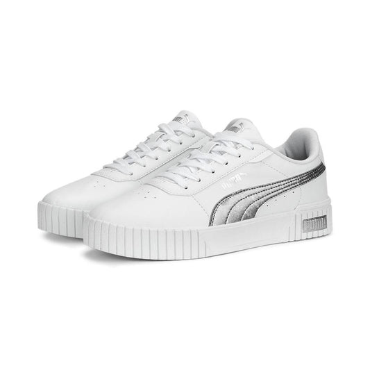 Γυναικεία παπούτσια τένις Πούμα Καρίνα 2.0 Space Metallics λευκό (389387-02)
