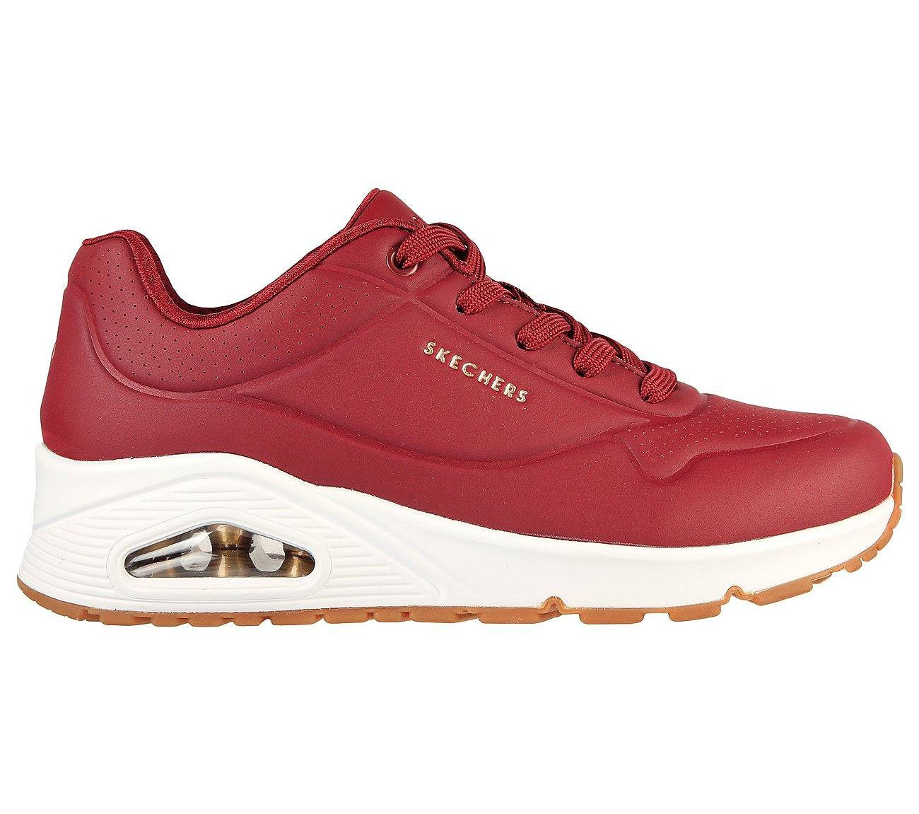 Sneakers women Skechers Uno-Stand on Air αθλητικά παπούτσια κόκκινο (73690-BURG)