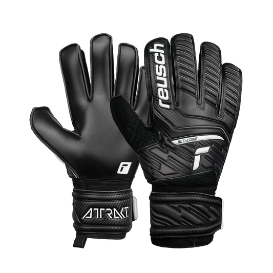 Παιδικά γάντια γκολ μαύρο Reusch Attract Starter Solid Junior (537/72515/7700)