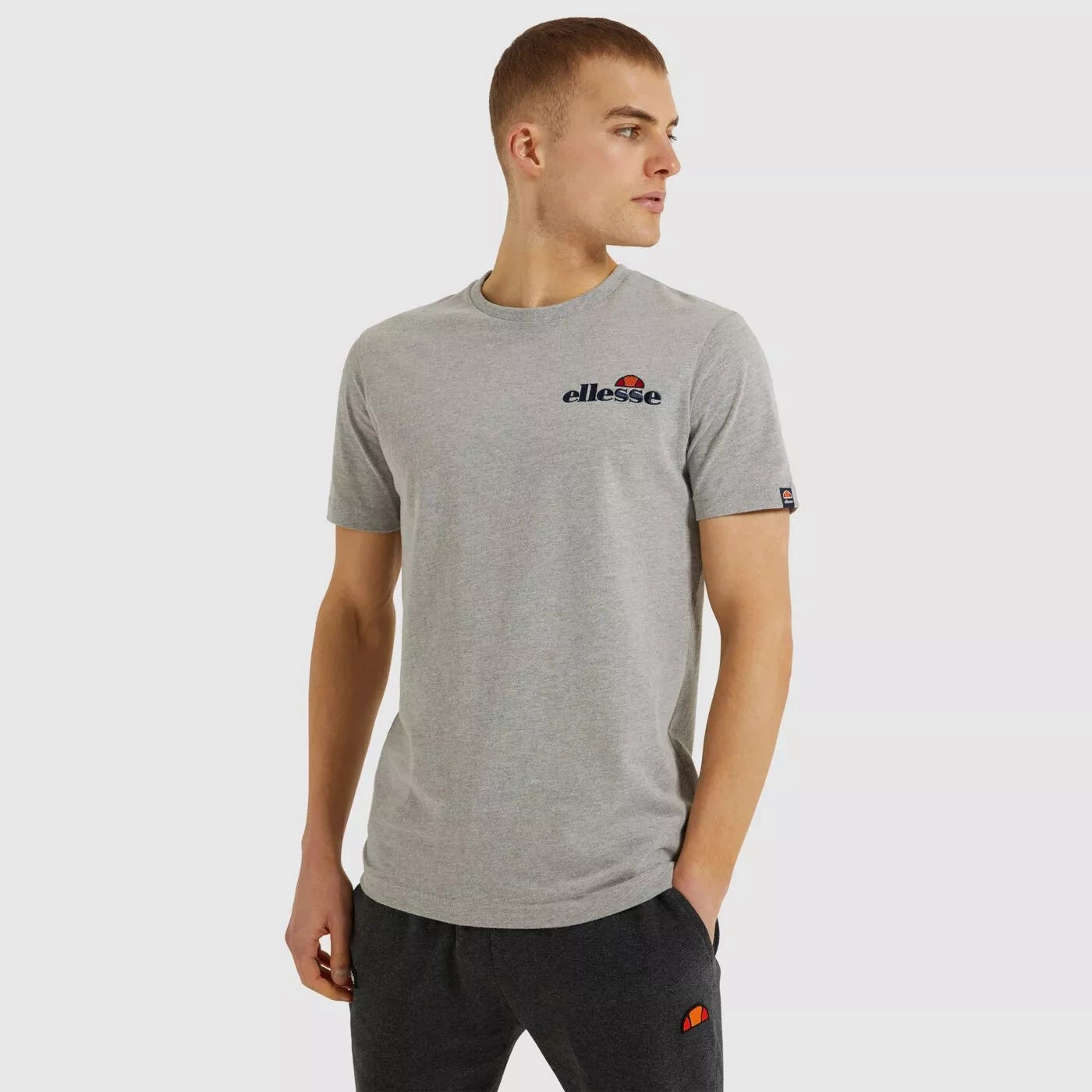 Αρσενικό T-Shirt Ellesse Voodoo Γκρι Μαρλ γκρι (SHB06835-112)