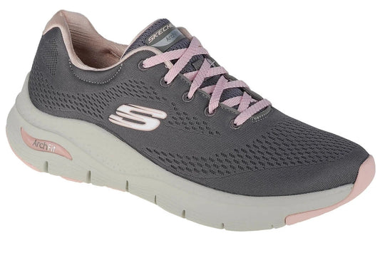 Sneakers γυναίκες αθλήματα Skechers Arch Fit Μεγάλα Παπούτσια Εκπαίδευσης Εφετών γκρι (149057-GYPK)