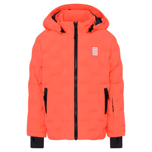 Χειμωνιάτικο βρεφικό μπουφάν Lego Wear Kid's Jipe 706 Jacket με πορτοκαλί κουκούλα (22879-302)