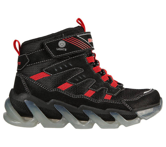 Παιδικά αθλητικά παπούτσια Skechers S-Lights Mega Εκκαθάριση οδήγησε φώτα σε σόλα μαύρο (400131L-BKRD)