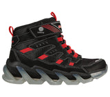 Παιδικά αθλητικά παπούτσια Skechers S-Lights Mega Εκκαθάριση οδήγησε φώτα σε σόλα μαύρο (400131L-BKRD)