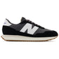 Sneakers ανδρικά νέα ισορροπία αθλητικά μπότες τρόπου ζωής με σουέτ δέρμα μαύρο (MS237GA)