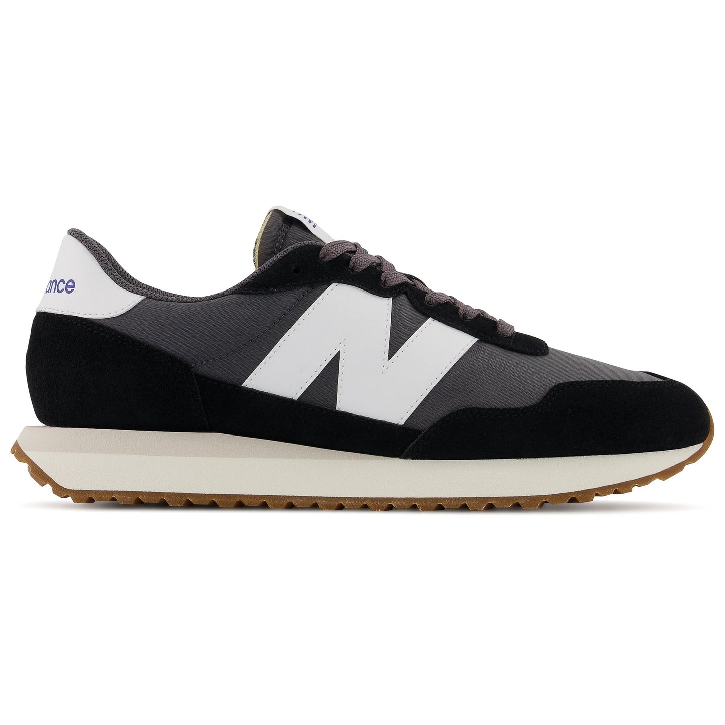 Sneakers ανδρικά νέα ισορροπία αθλητικά μπότες τρόπου ζωής με σουέτ δέρμα μαύρο (MS237GA)