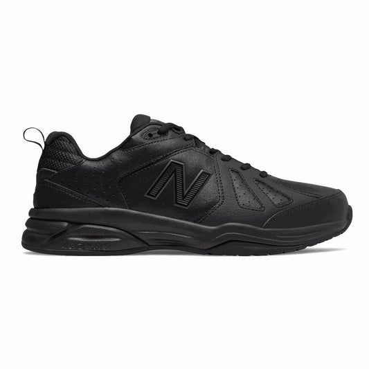Sneakers ανδρική νέα ισορροπία 624 με χοντρά φυσικά δερμάτινα αθλητικά παπούτσια μαύρο (MX624AB5)