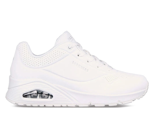 Σνίκερς γυναίκες Skechers UNO αθλητικά παπούτσια κάθε μέρα λευκά (73690W)