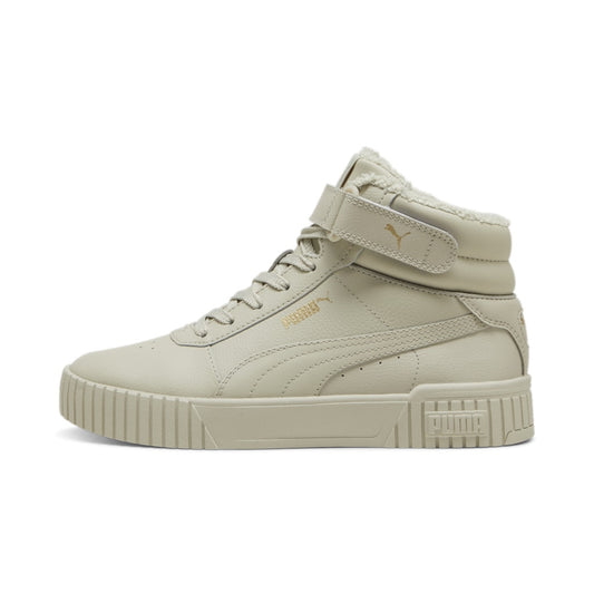 Γυναικεία Sneakers Puma Carina 2.0 Mid WTR υψηλό για δέρμα μπεζ αστράγαλο (385852-07)