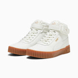 Χειμερινά παπούτσια Πούμα Καρίνα 2.0 MID WTR sneakers με υψηλό επάνω ζεστό λευκό (385852-05)