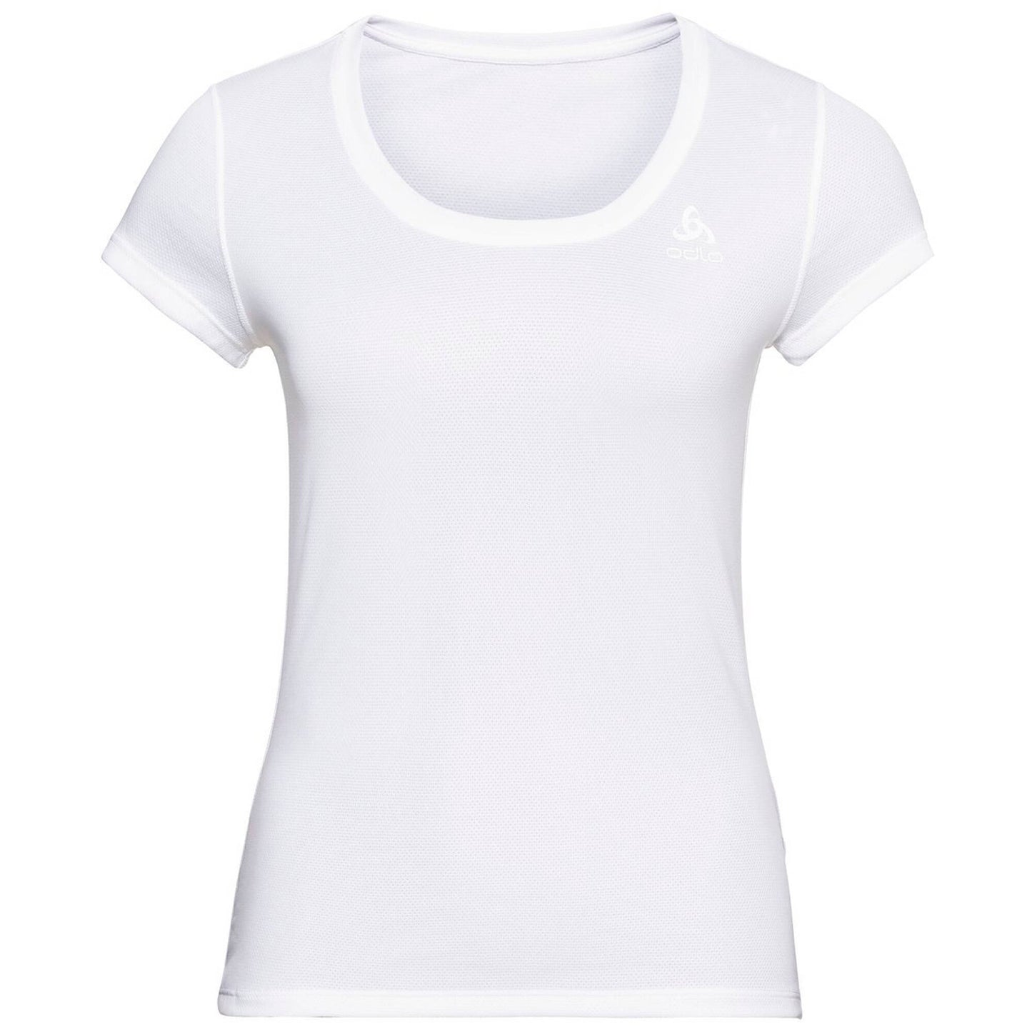 Κοντομάνικο θερμαντικό μπλουζάκι Odlo Active F-Dry Light γρήγορου στεγνωτικού λευκού (141161/1000)