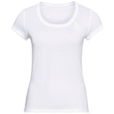 Κοντομάνικο θερμαντικό μπλουζάκι Odlo Active F-Dry Light γρήγορου στεγνωτικού λευκού (141161/1000)