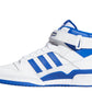 Buty sportowe męskie adidas Forum Mid skórzane sneakersy na co dzień biało-niebieskie (FY4976)
