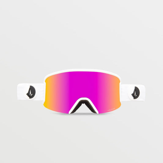 Σνόουμπορντ γυαλιά Volcom Garden Matte Λευκό/Pink Chrome UV προστασία ροζ (VG0122101)