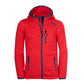 Πολικό μπουφάν με κουκούλα για παιδιά Trollkids Jondalen Jacket XT unbuttoned κόκκινο (222-414)