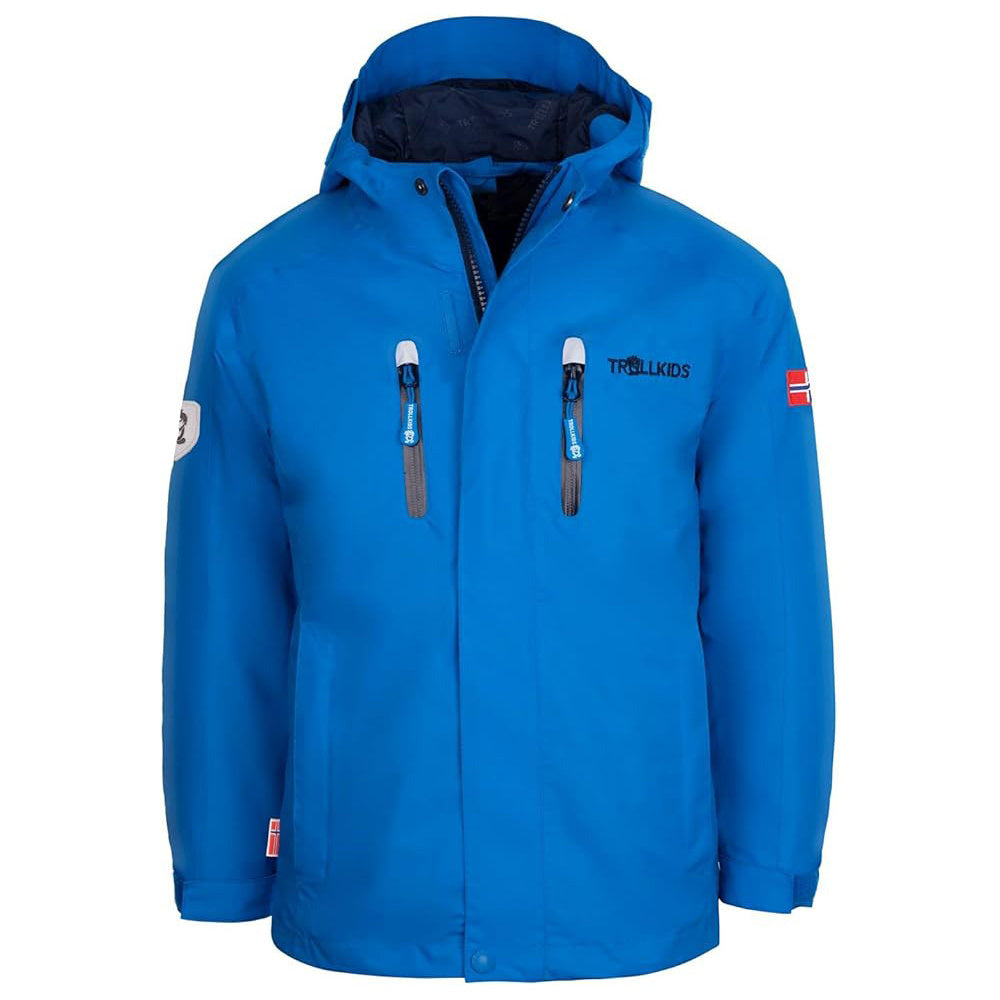 Παιδικό μπουφάν βροχής Trollkids Παιδιά Sorgnefjord Jacket Pro εξωτερικό μπλε (431-160)