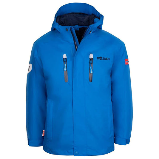 Παιδικό μπουφάν βροχής Trollkids Παιδιά Sorgnefjord Jacket Pro εξωτερικό μπλε (431-160)