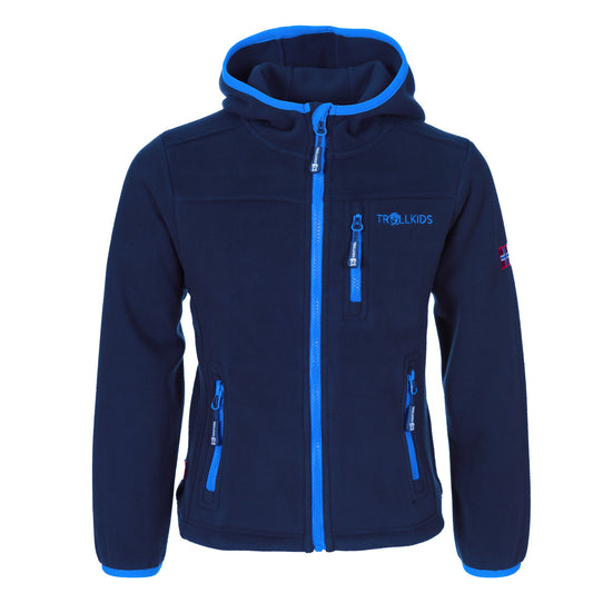Πολικό παιδικό μπουφάν Trolkids Παιδιά Stavanger Jacket αντιανεμικό μπλε (706-110)