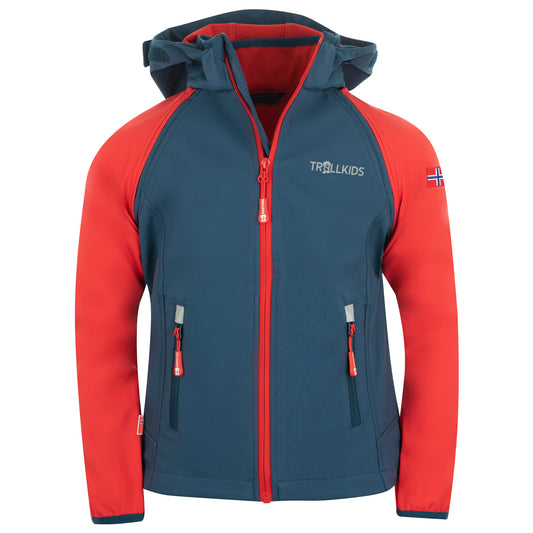 Παιδικό μπουφάν βροχής TrollKids Kids Rondane Zip Off Jacket XT κόκκινο/μπλε (819-410)