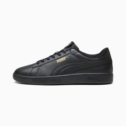 Γυναικεία αθλητικά παπούτσια Puma Smash 3.0 L Black Gold Pu softsoam+ μαύρο (390987-10)