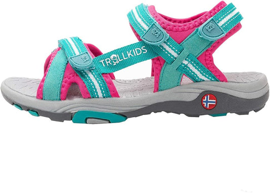 Παιδικά αθλητικά σανδάλια για κορίτσια Trollkids Girls Preikestolen Sandal lubaged/rubine (254-312)