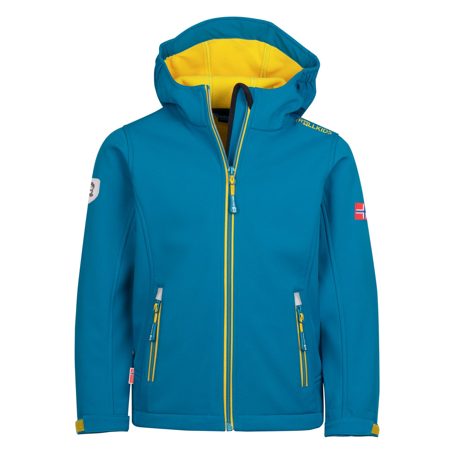 Softshell παιδικό μπουφάν για αγόρια/κορίτσια Trolkids Kids Trollfjord Jacket Atlantic μπλε/ginger (161-197)