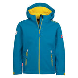 Softshell παιδικό μπουφάν για αγόρια/κορίτσια Trolkids Kids Trollfjord Jacket Atlantic μπλε/ginger (161-197)