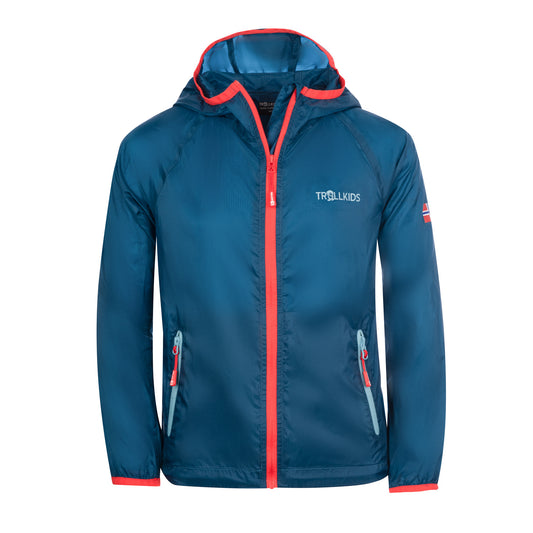 Παιδικό αλεξίσφαιρο μπουφάν Trollkids Kids Fjell Running Jacket ναυτικό (909-155)