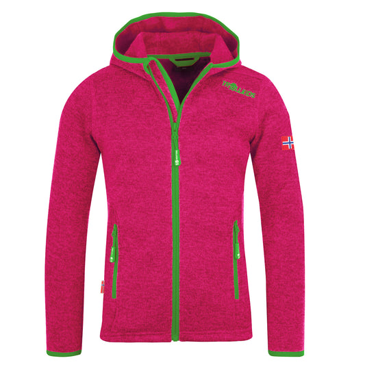 Πολικό παιδικό μπουφάν για κορίτσι Trollkids Girls Jondalen Jacket XT μωβ/πράσινο (221-213)