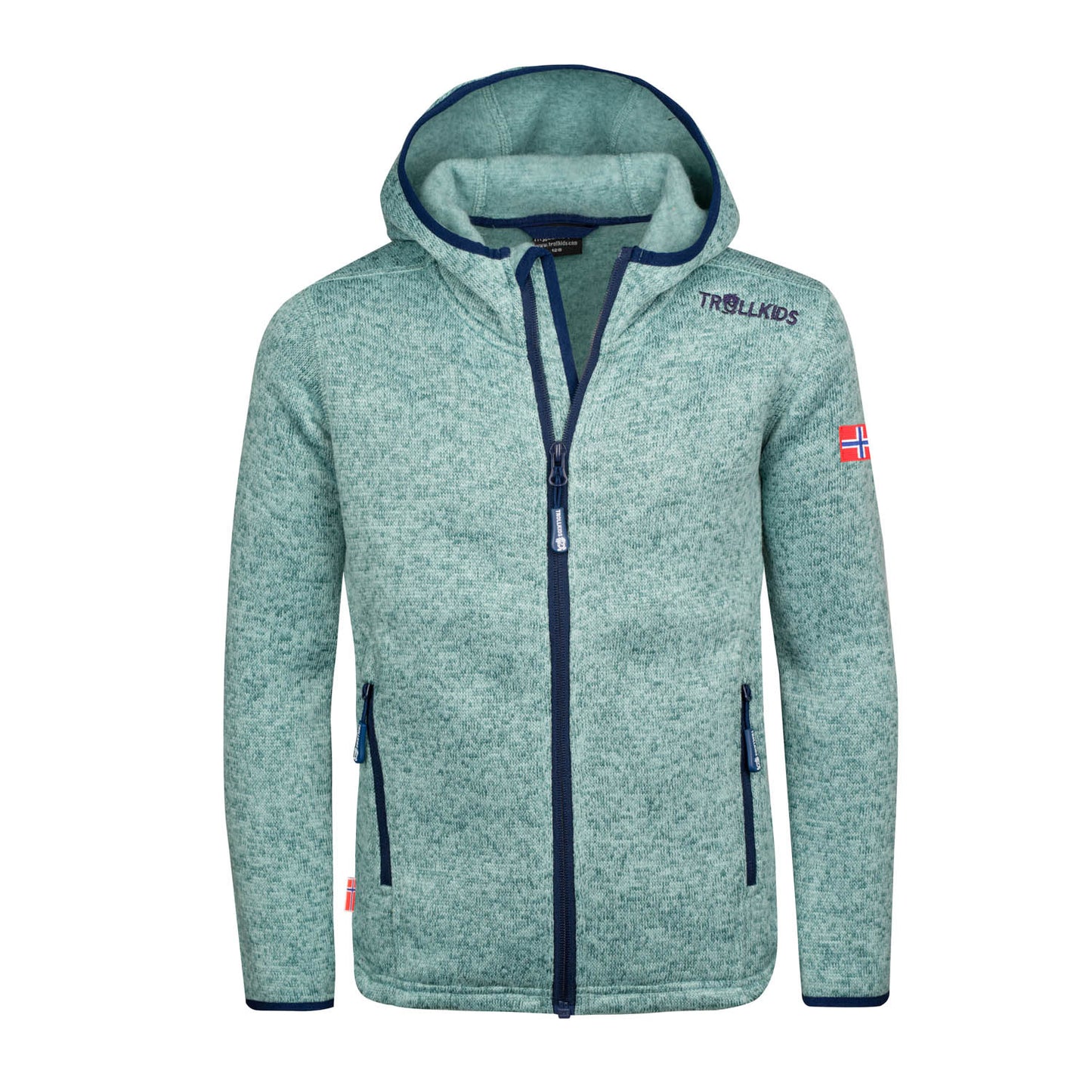 Πολικό παιδικό μπουφάν για κορίτσια Trollkids Girls Jondalen Jacket XT πράσινο (221-319)