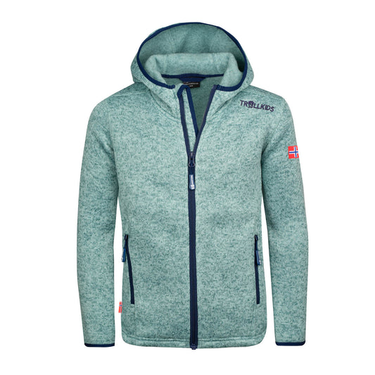 Πολικό παιδικό μπουφάν για κορίτσια Trollkids Girls Jondalen Jacket XT πράσινο (221-319)